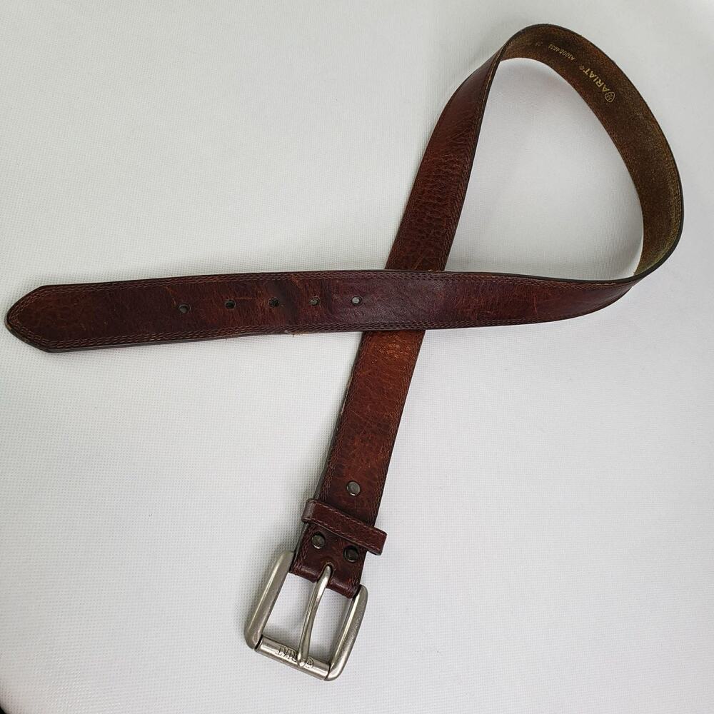 Ariat Western Style Men's Genuine Leather Brown Belt Size 38